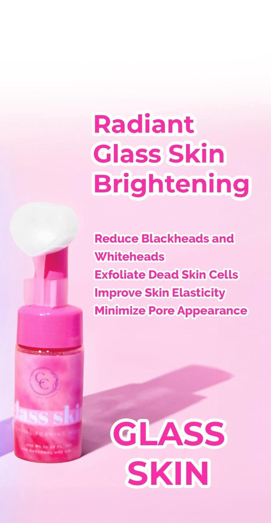 CC Glam Glass Skin Facial Foaming Wash 100ml