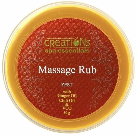 Creations Spa Essentials Massage Rub 50g