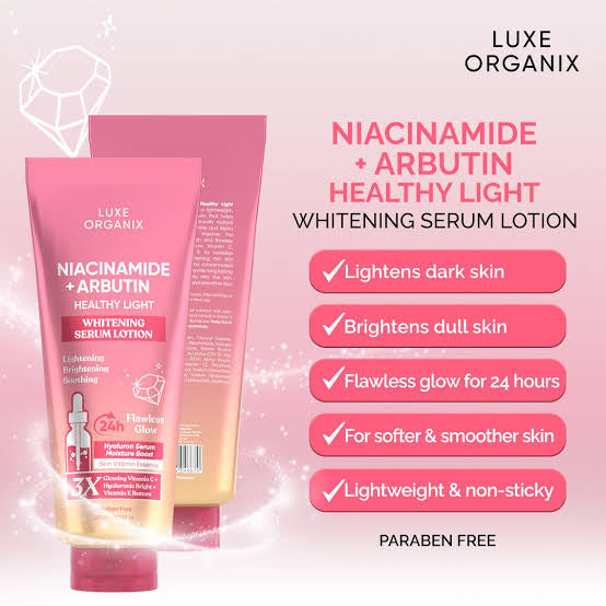 Luxe Organix Niacinamide and Arbutin Healthy Light Lotion 360ml