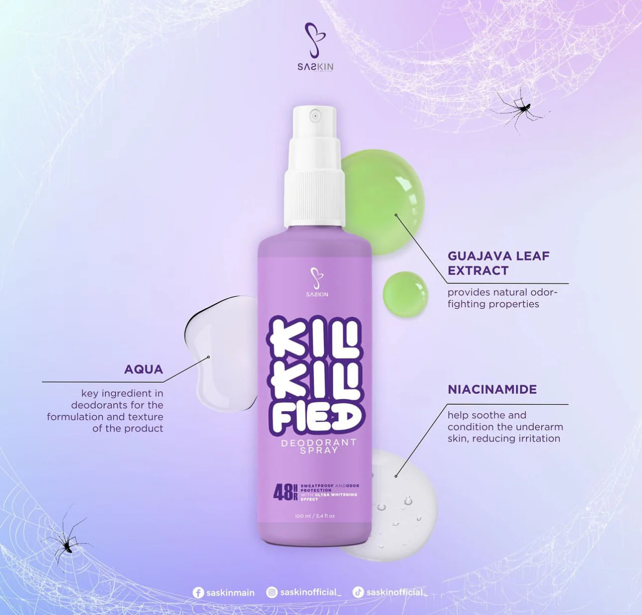 Kili Kili Fied Deodorant Spray 60ml